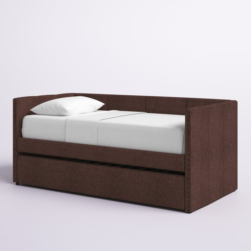 Hashtag Home Yelton Upholstered Daybed with Trundle & Reviews Wayfair